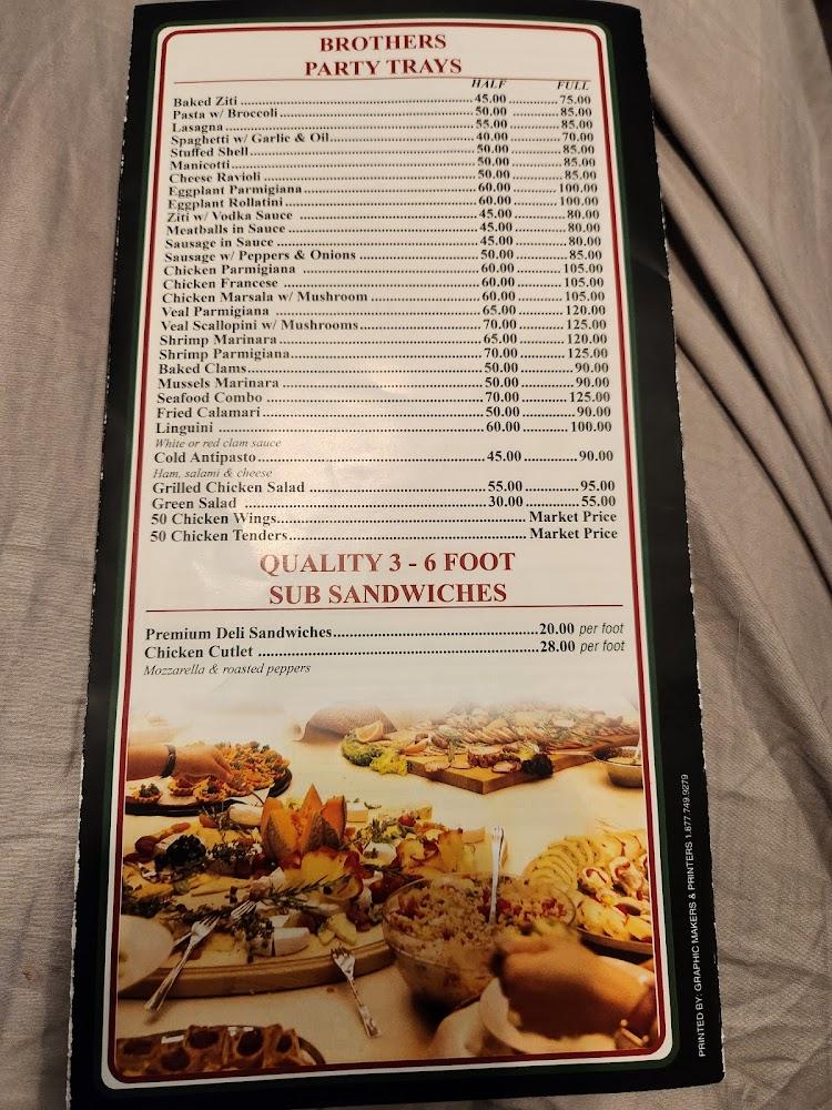 Brothers Menu image 2